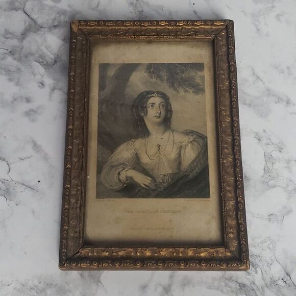 No Brand Other - Vintage Victorian Engraved Photo The Chieftain's Daughter‎